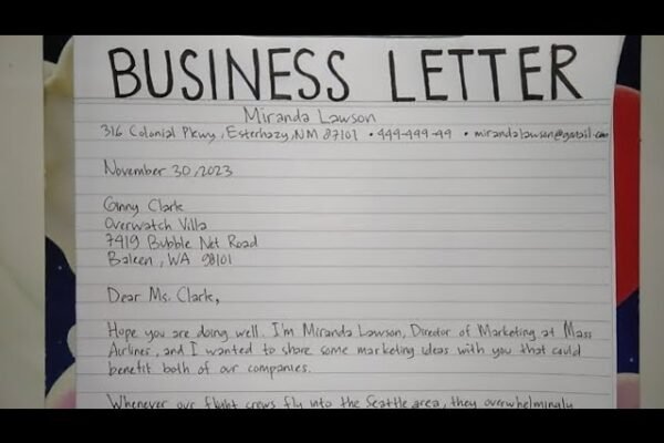 How to Write a Business Letter